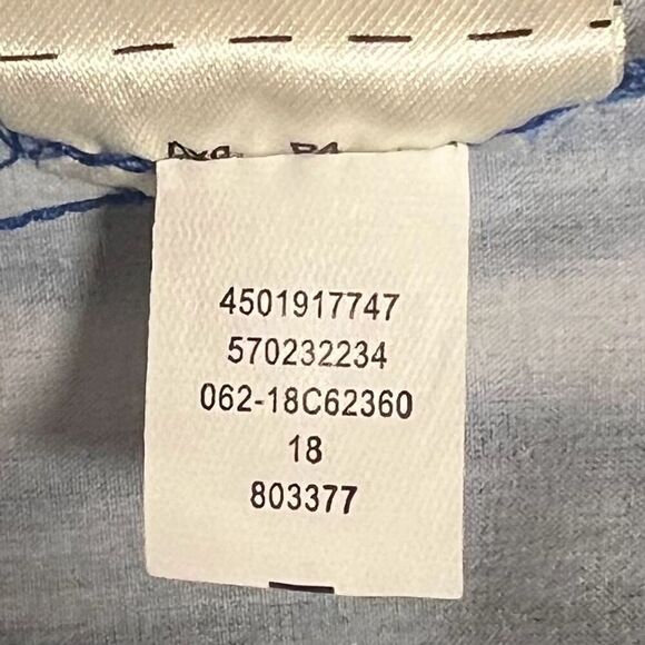 Chico's Zenergy Women's Jacket Blue & White Geometric Print Size 1 - Picture 11 of 11